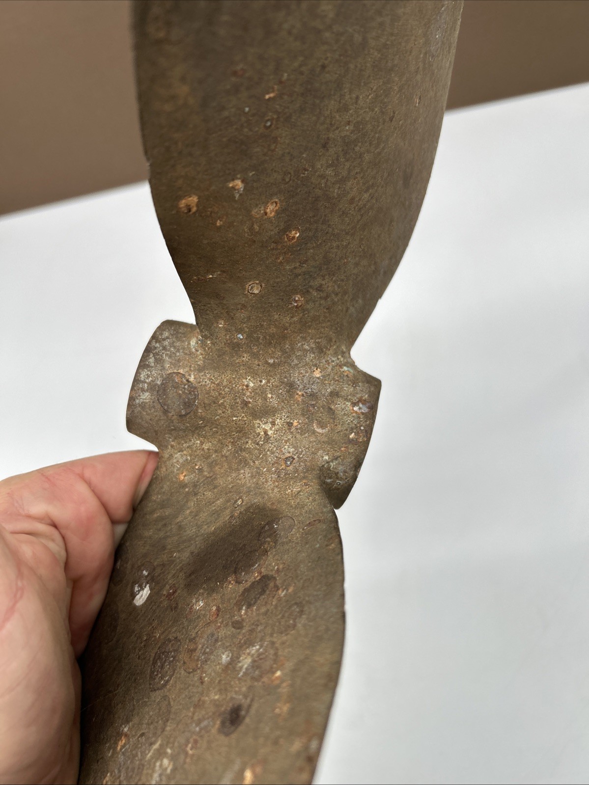 grand Rapids Vtg Brass Boat Propeller 3 Blade 1" Shaft 17 LH 14