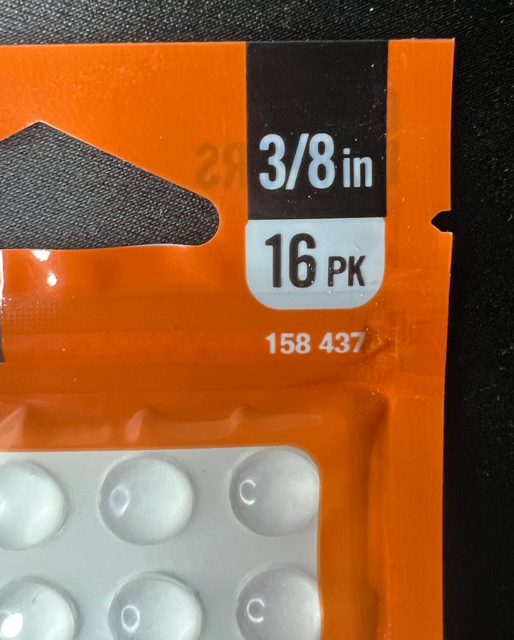 Everbilt 3/8” Clear Self-Adhesive Bumpers for Appliances Lamps Hardware, 16 Pack