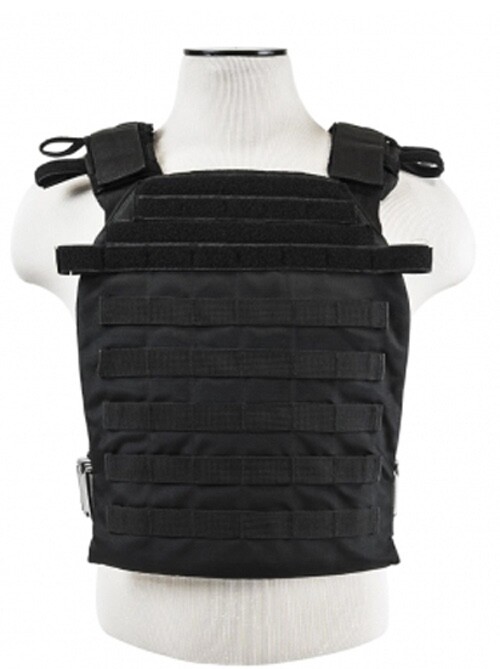 Level IIIA 3A Body Armor FLAT | PLATE CARRIER | Bullet Proof Vest BLACK