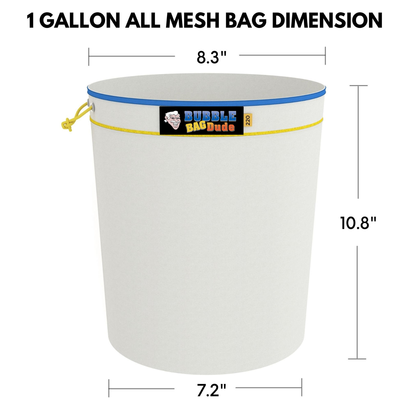 Bubble Bag BUBBLEBAGDUDE All Mesh 1 Gallon 4 Bag Set Herbal Ice Essence Extract