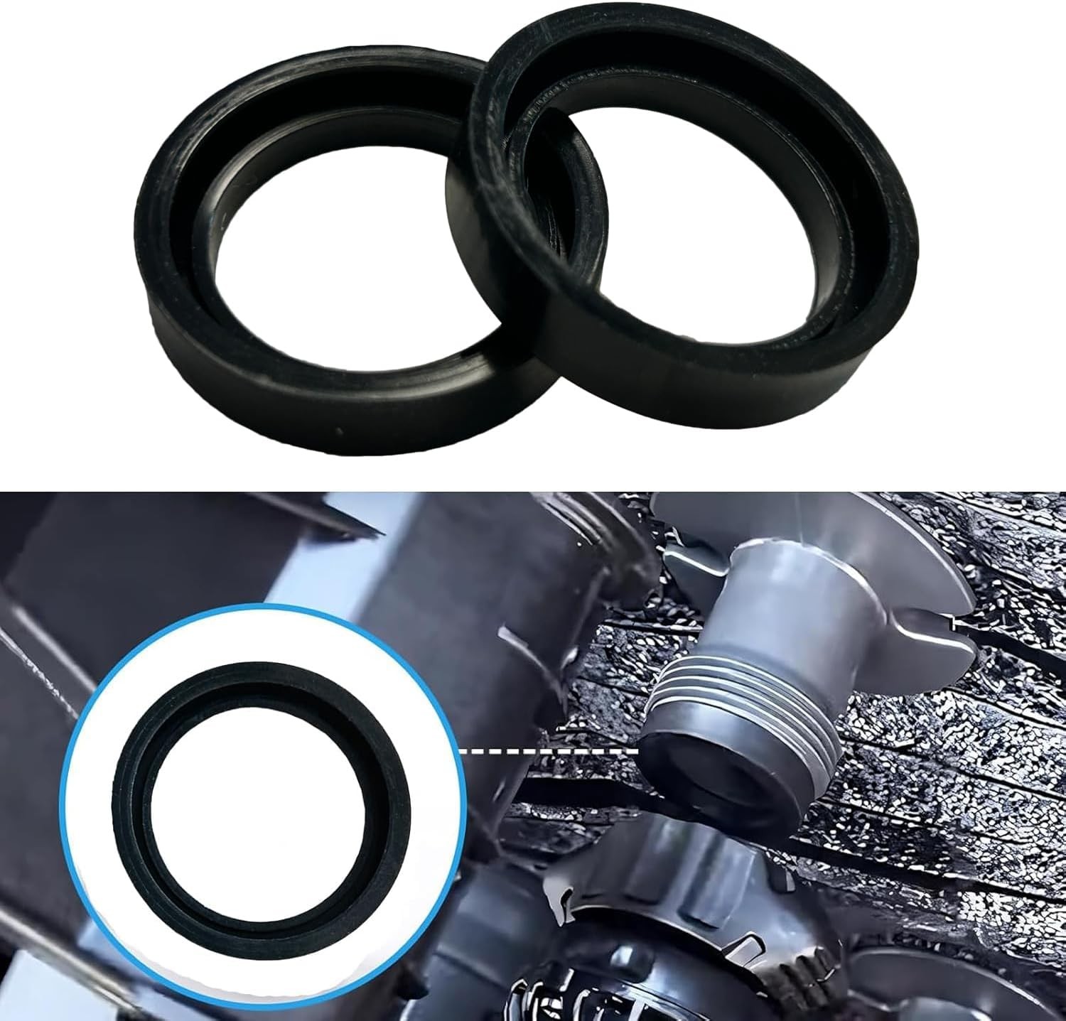 2Pcs Inlet & Outlet Seal Set For Intex Pure Spa, Gasket Between Connectors,...