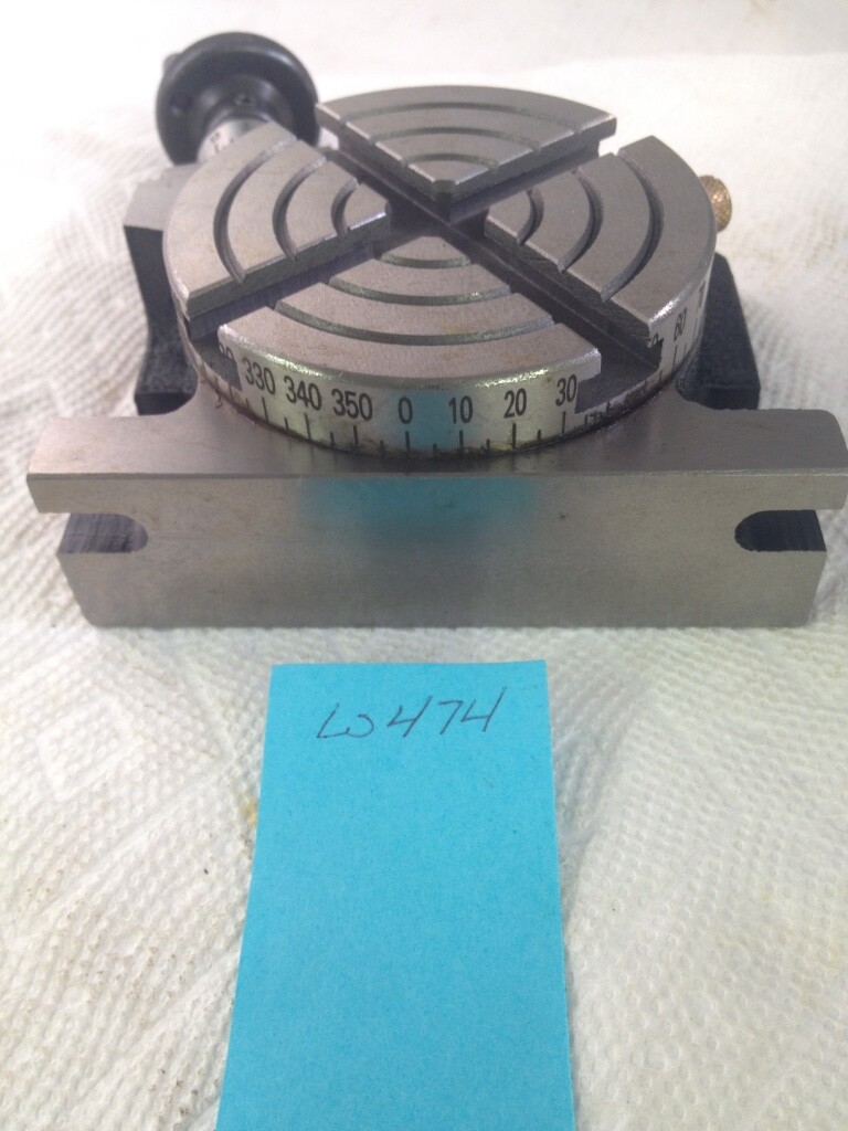 1 NEW 3" VERTICAL / HORIZONTAL ROTARY TABLE WITH CLAMPING KIT. NICE SET. (W474)