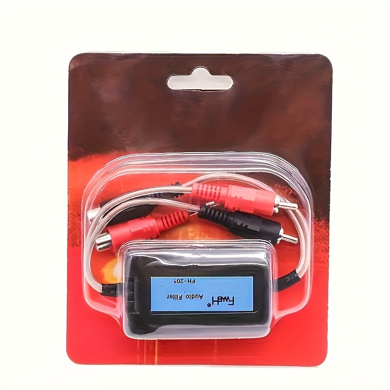 RCA Car Audio Noise Filter 2 Channel Suppressor Ground Loop Isolator Car Stereo
