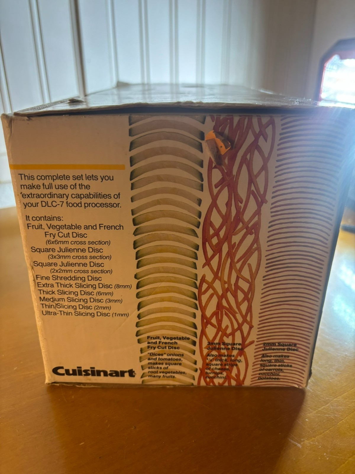 Cuisinart DLC-7 Complete 9 Blade Disc Set in Box EUC ~ Plus DLC-037 Med. Blade