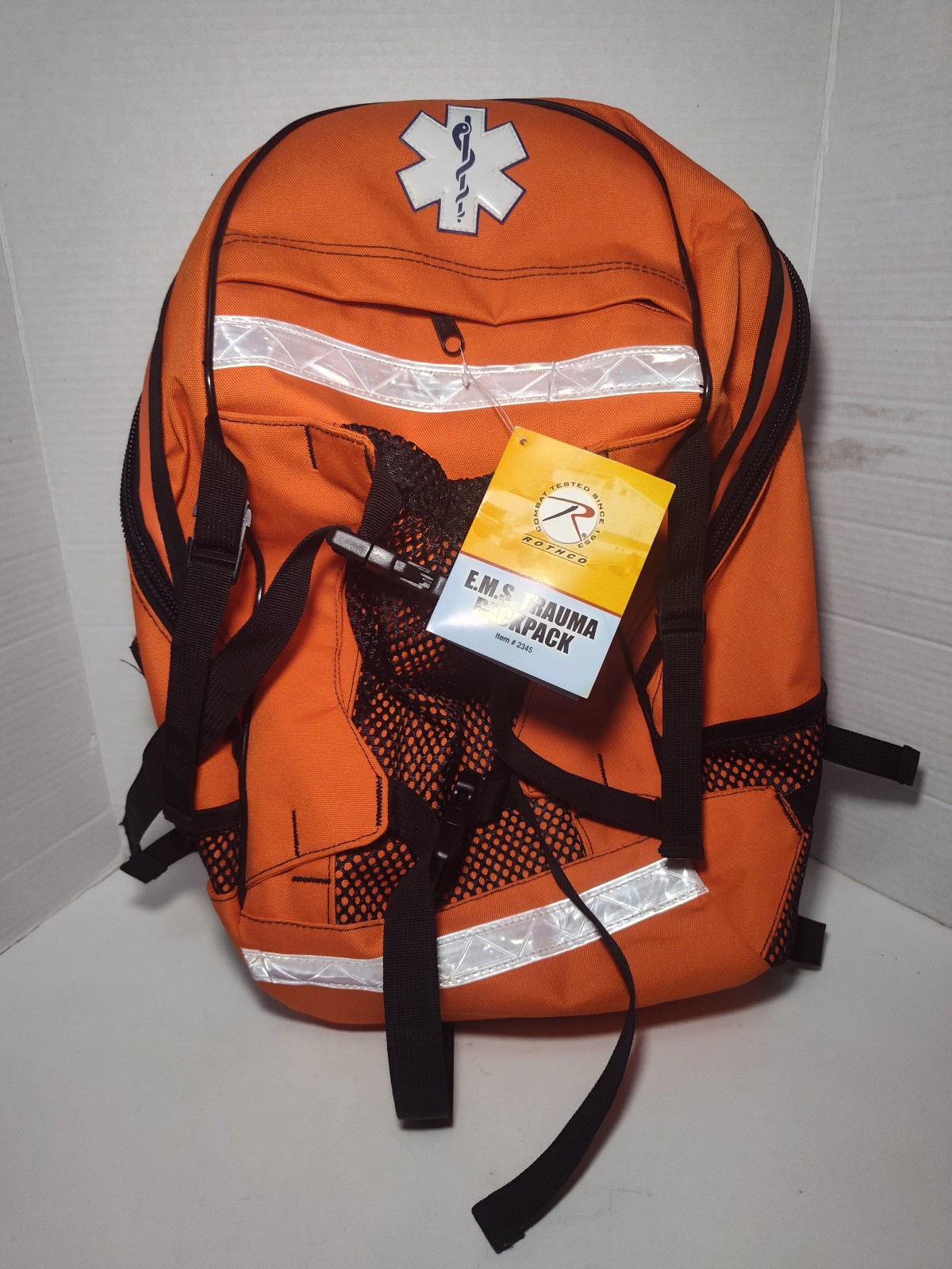 Rothco Orange First Aid/EMT/EMS Trauma Backpack Medical Equipment Bag New w/Tag