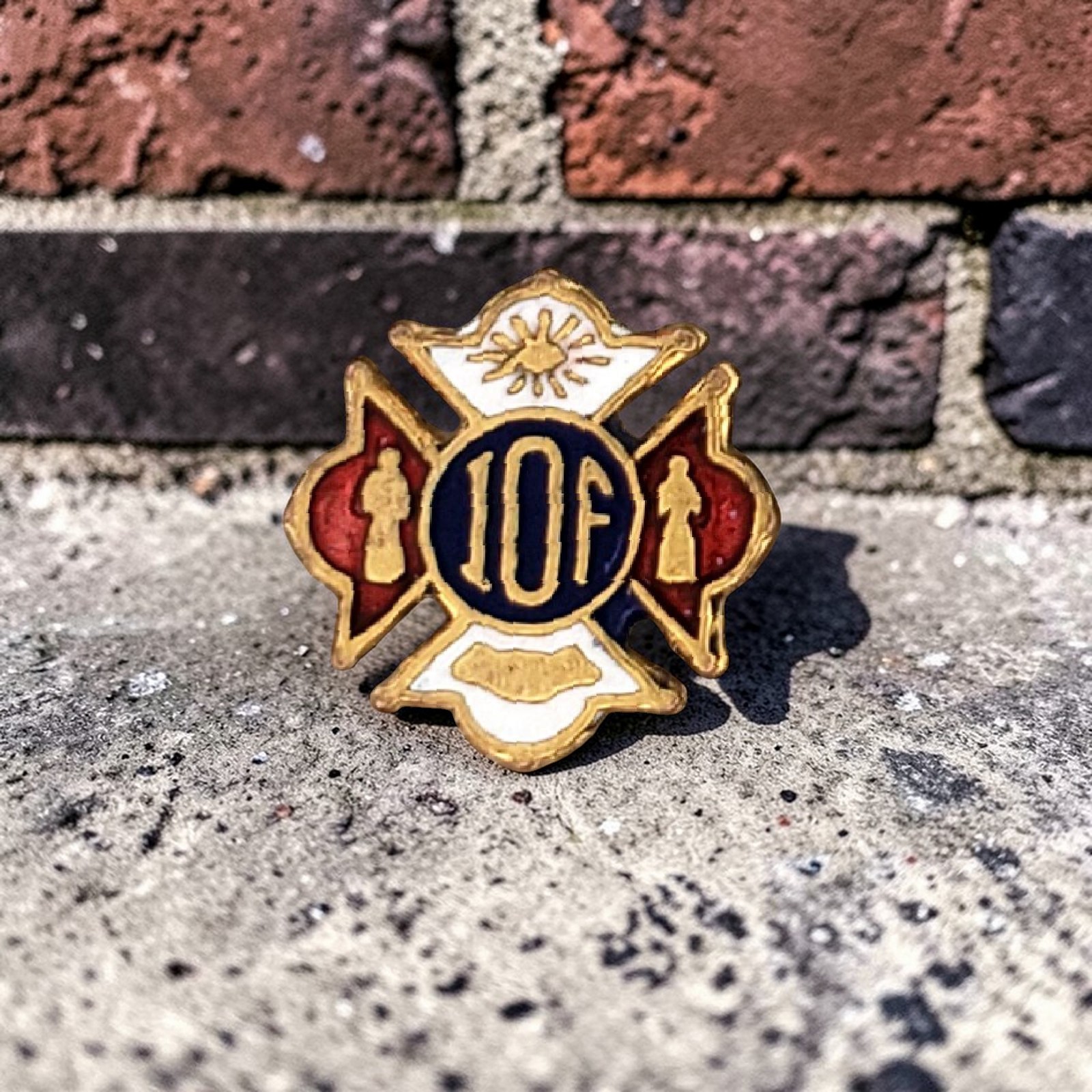 Vintage IOF Independent Order of Foresters Lapel Pin Fraternal Society Enamel