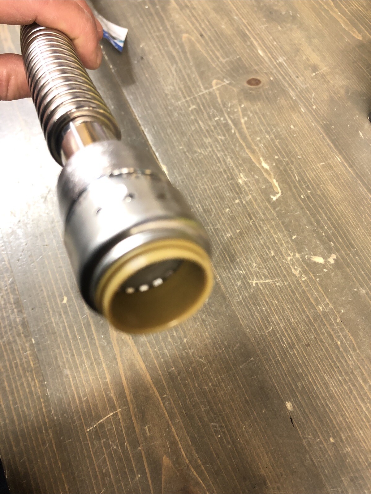 SharkBite Max 3/4"x 3/4" X 24" FIP Water Heater Hose/ Stainless/ URSS3088FX24