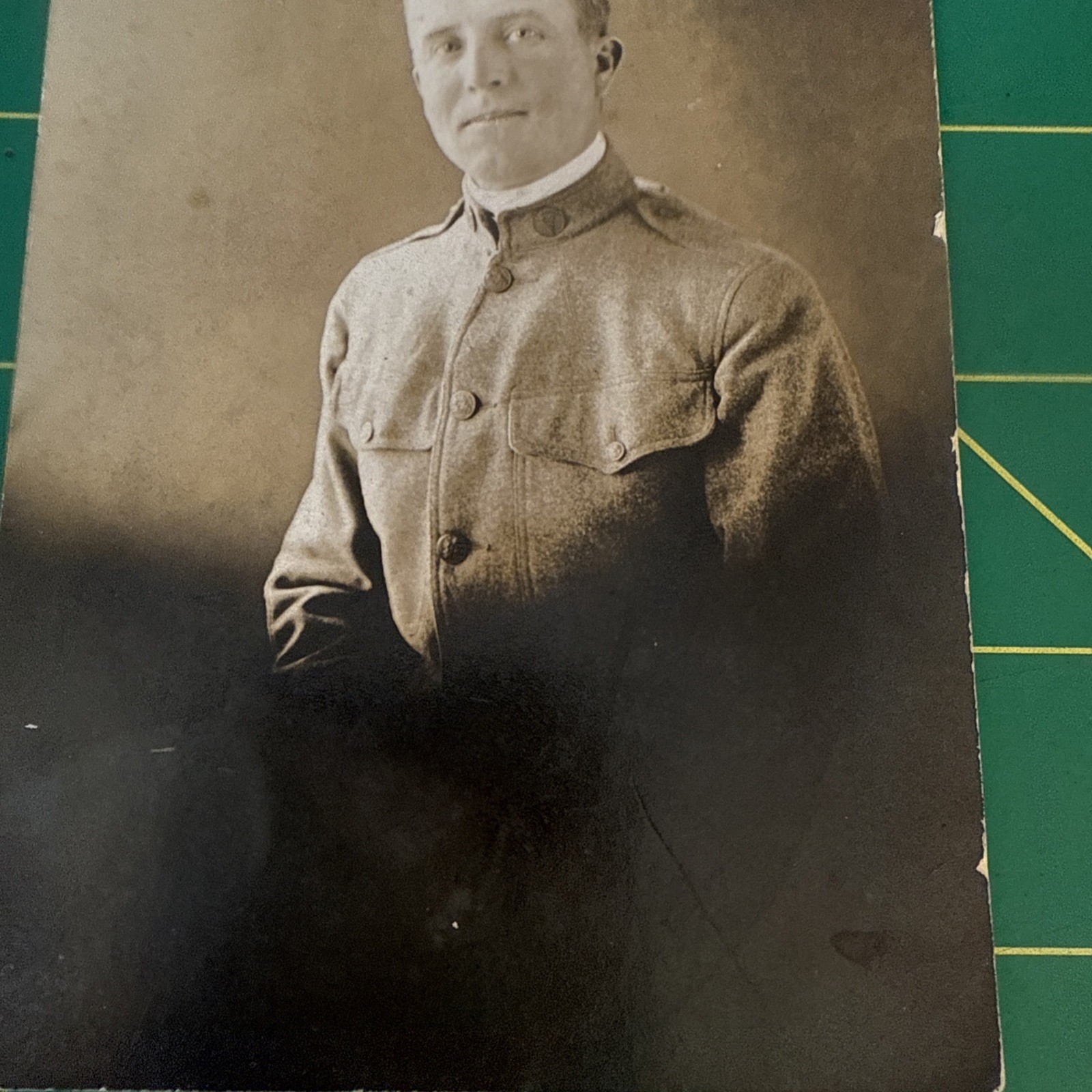 WW1 Photo Postcard Named RPPC