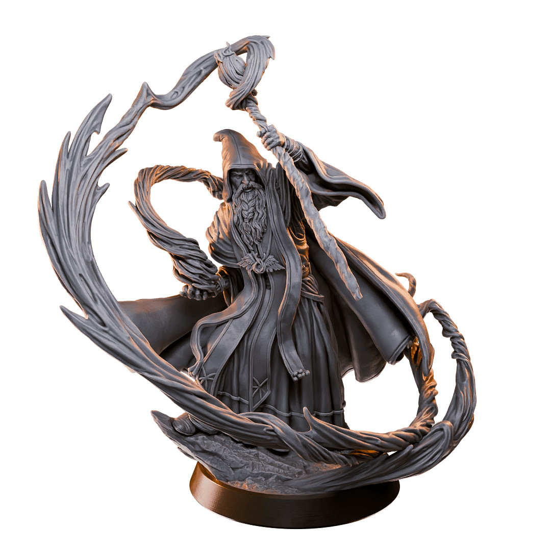 Archmage – 32mm Resin Miniature | D&D 3D Printed Fantasy Wizard Figure