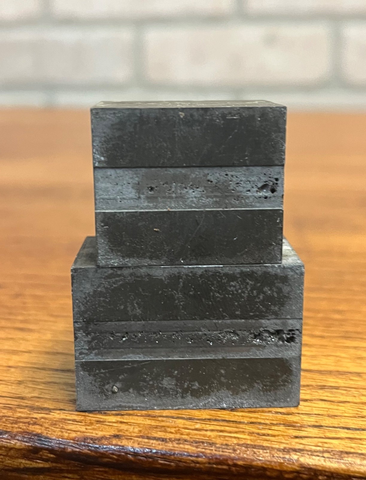 Antique Vintage Halloween Flying Witch & JOL Metal Letterpress Printing Blocks