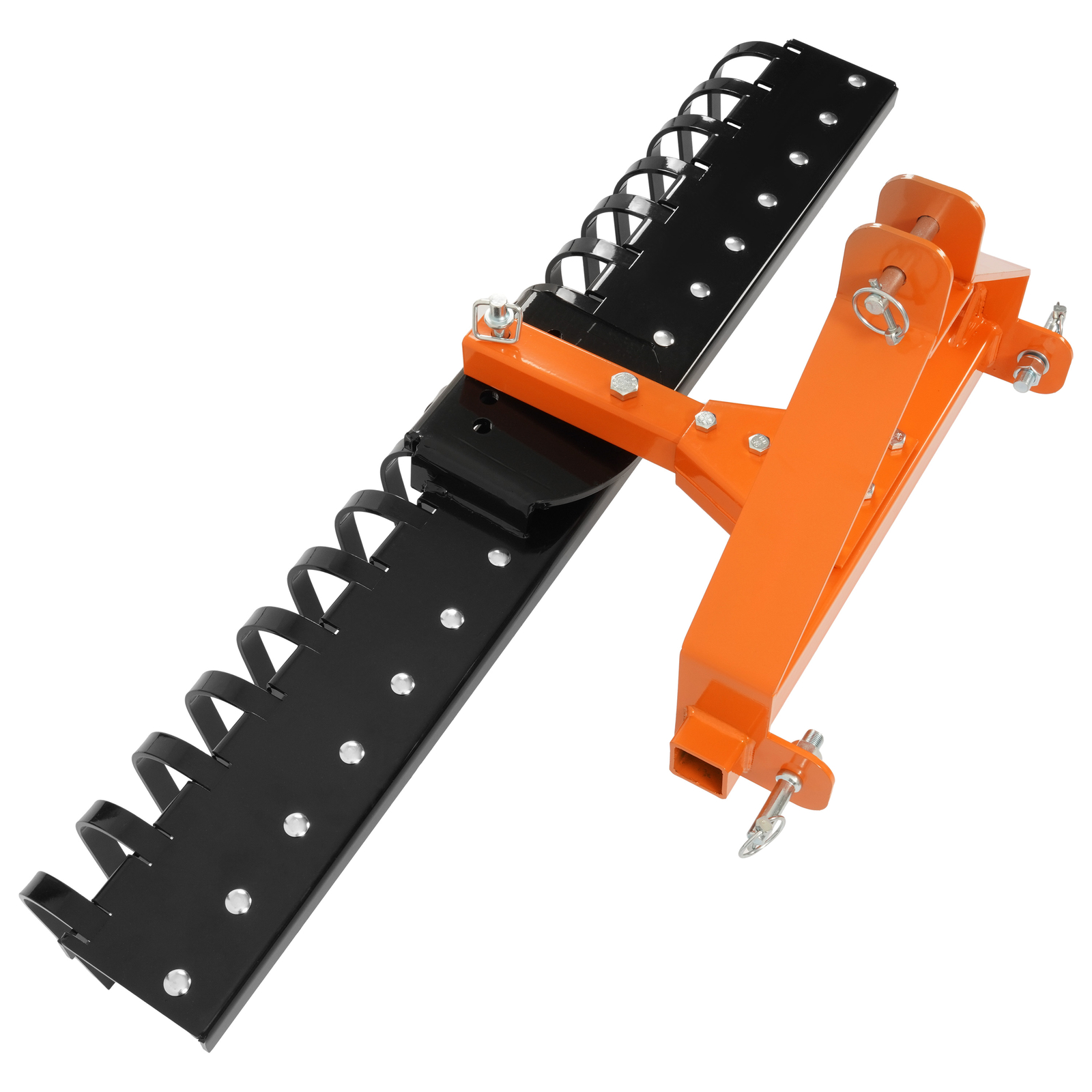 3-Point Landscape Rake 5 FT For Category-0 Tractor Hookup Landscaper Grass Comb