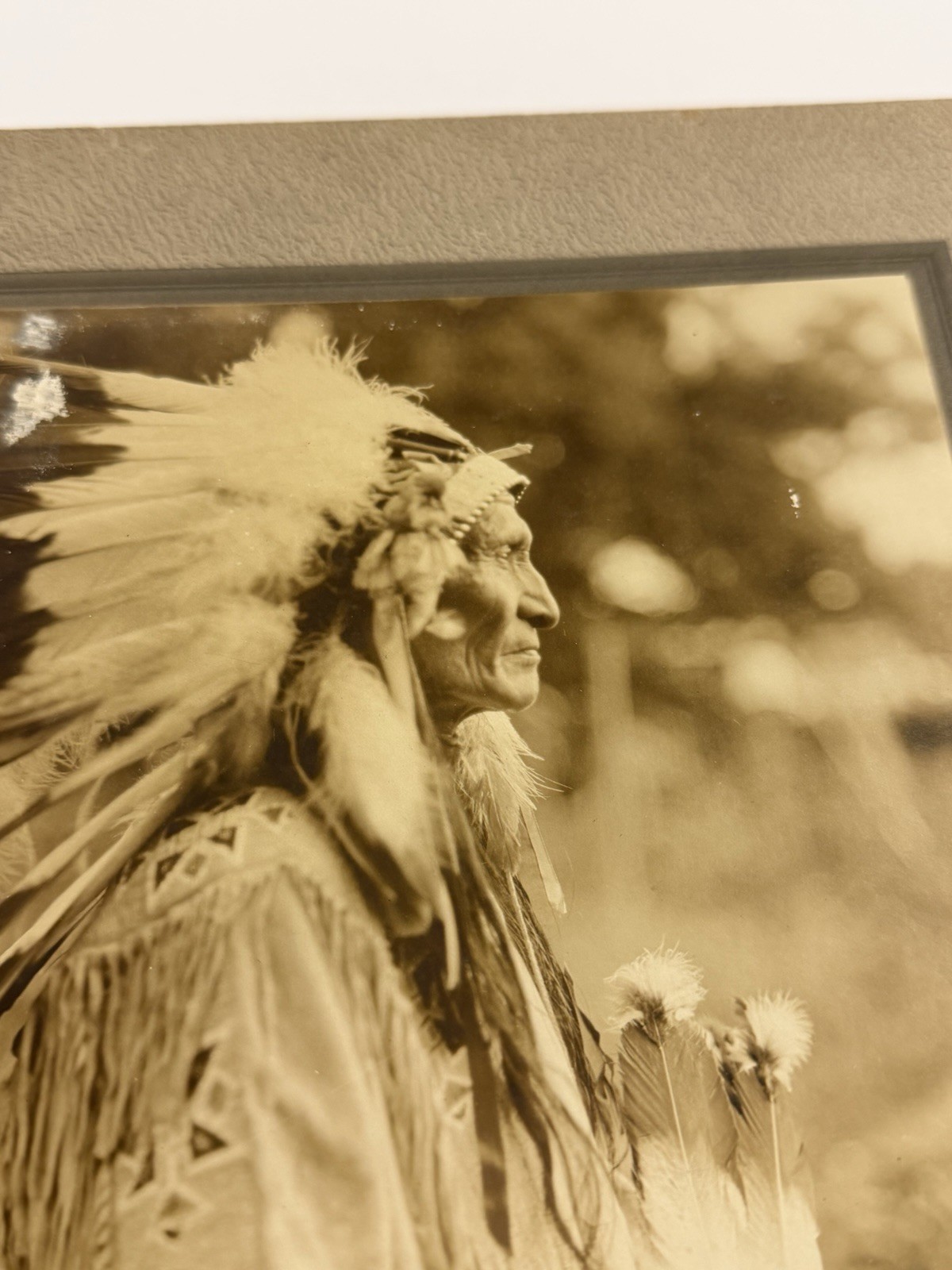 Original Native American Indian "Standing Bear-Sioux"; Photograph; LARGE Format