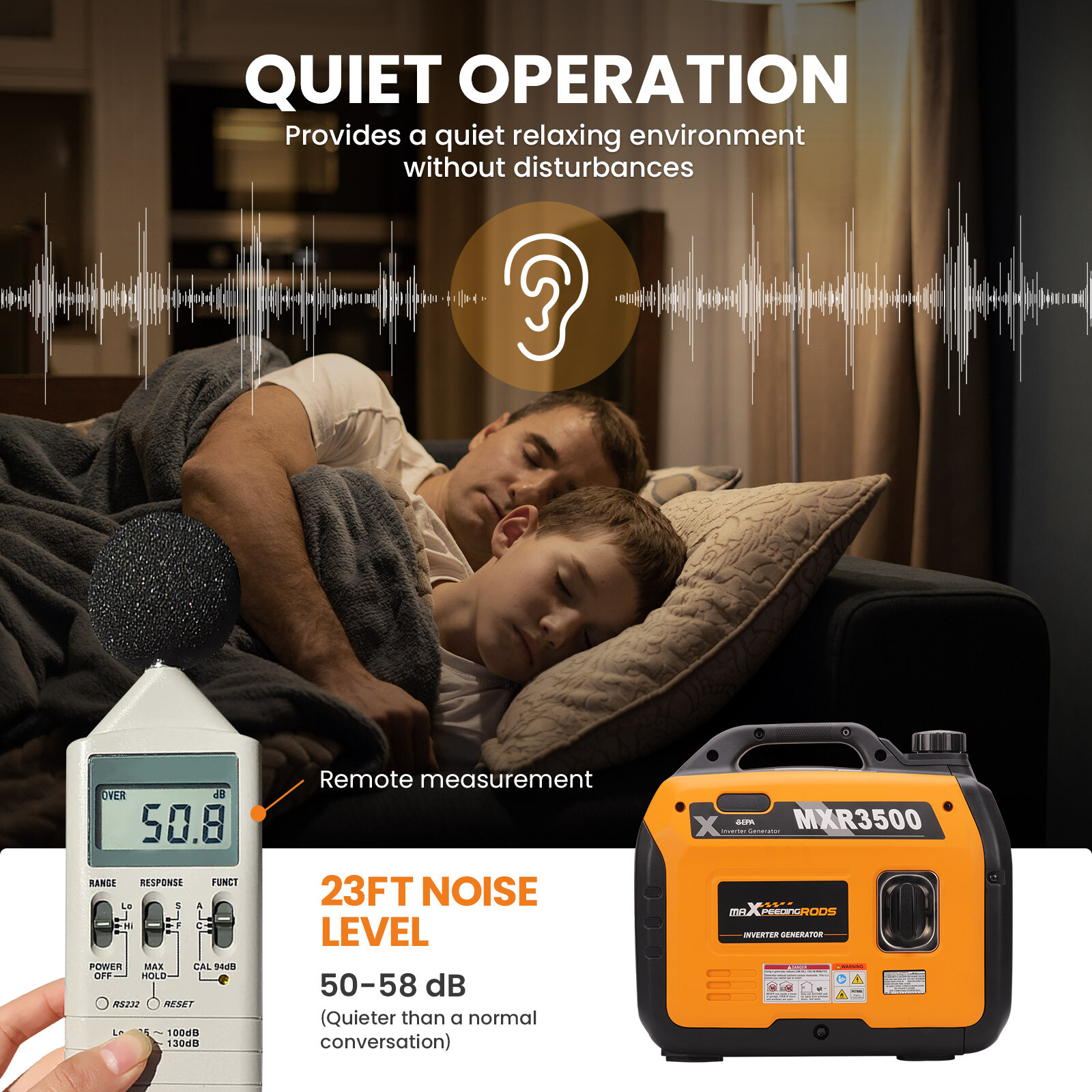 3500 5500 Watt inverter Generator Generators Portable Quiet 3KW for Home RV