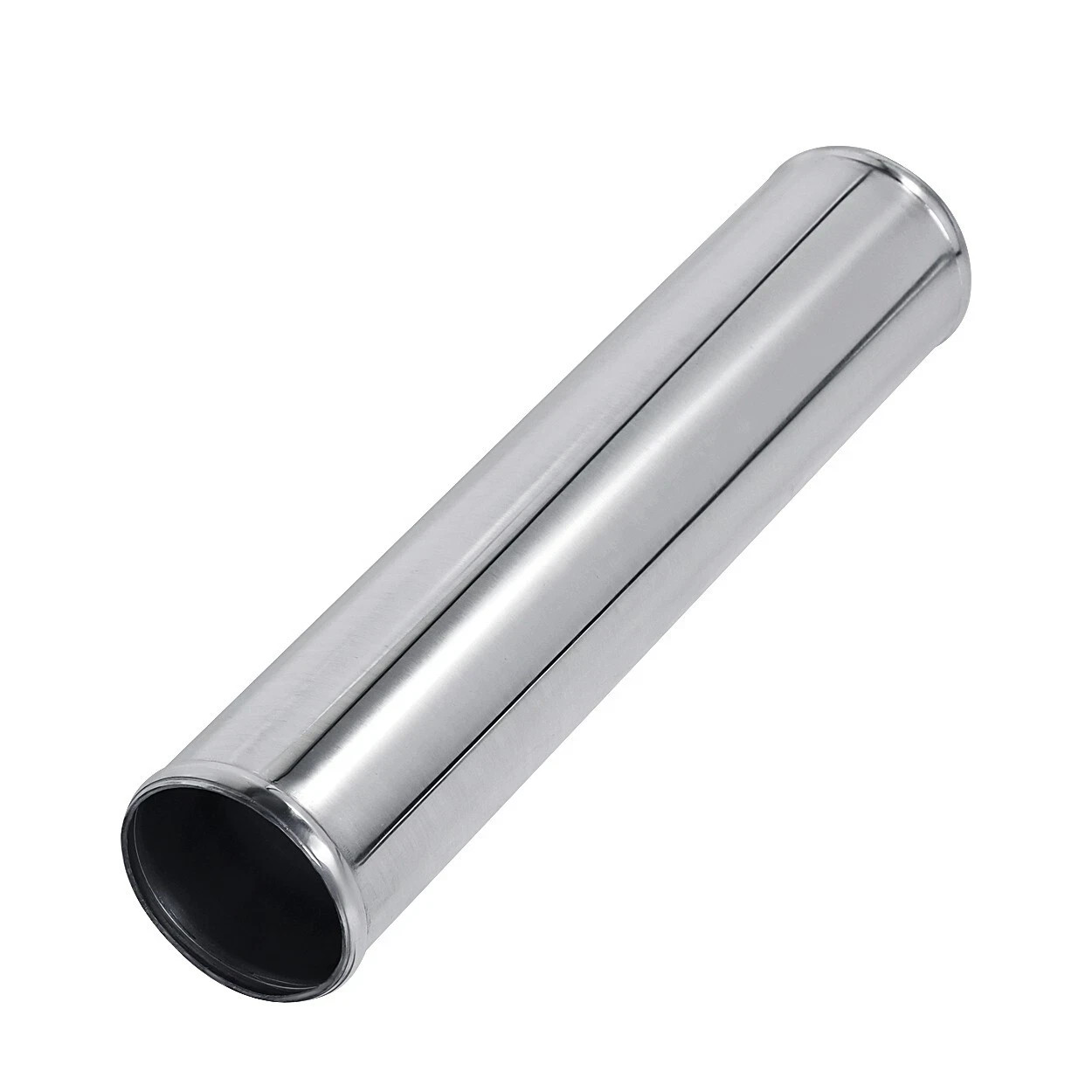 3 in Straight Intercooler Pipe Air Intake Hose Aluminum Alloy Tube Silver 30 cm