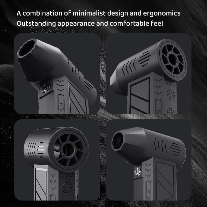 Electric Air Duster Cordless Mini Jet snow Blower Portable Turbo Fan with LED