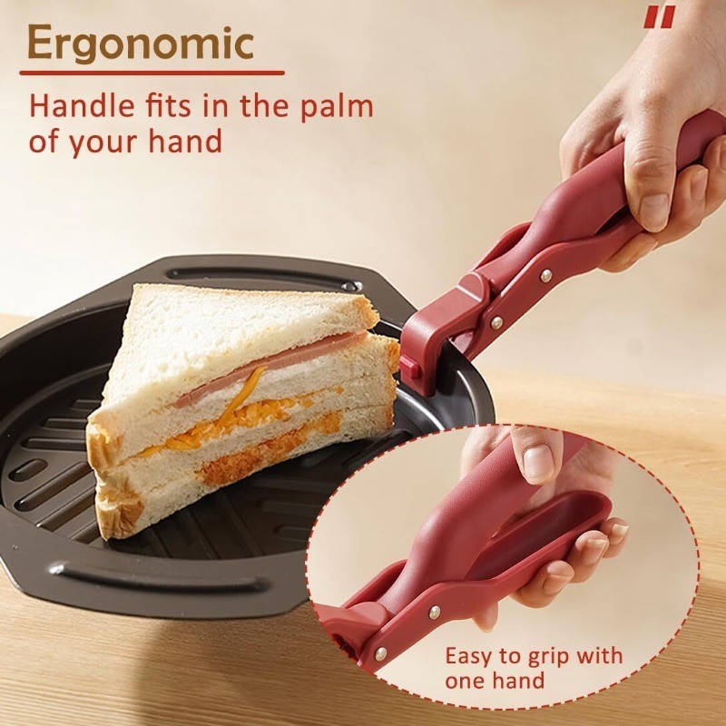 2X Multi-Purpose Anti-Scald Bowl Holder Clip for Kitchen,Silicone Non-Slip Clip