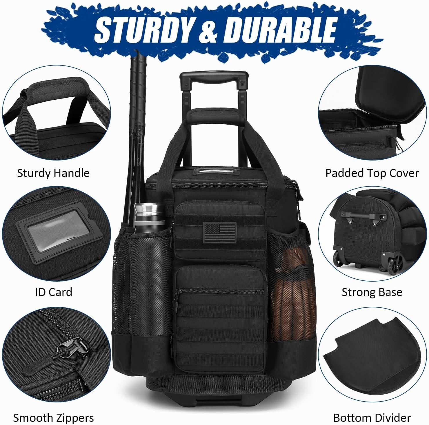 Baseball Bucket Bag with Wheels Coaching Accessories Organizer ( FREE SHIPPING)