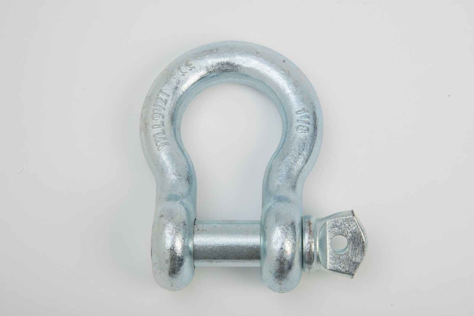 2 pcs 1-1/8" Bow Shackle w Screw Clevis Pin Rigging Towing 9.5 Ton 21000 lb WLL