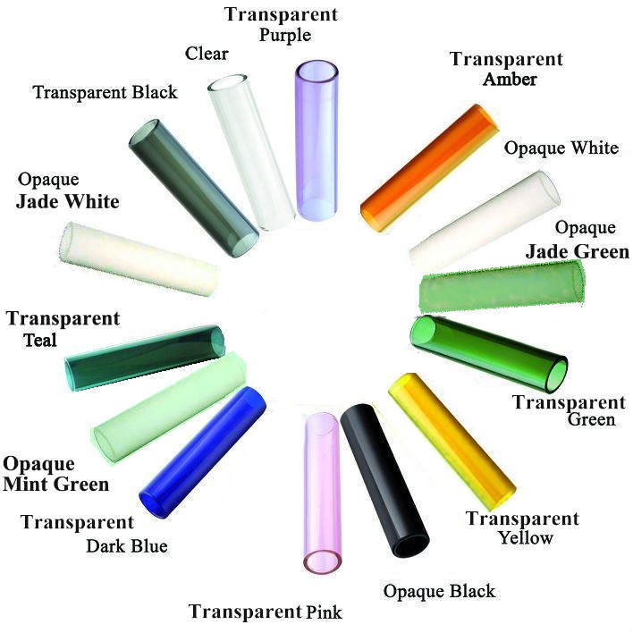 Devardi Glass COE 33 Boro Tubing, 75 Colored Borosilicate 12" Tubes Lampworking