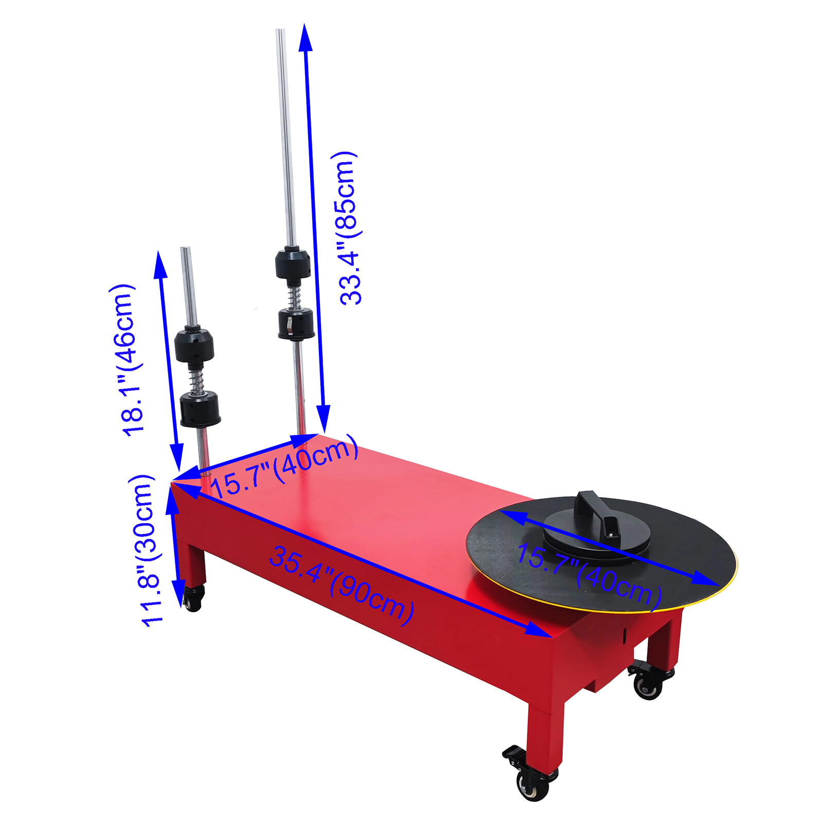 Open Box! 15.7" Electric Stretch Film Wrapping Machine Wrap-around Film Baler