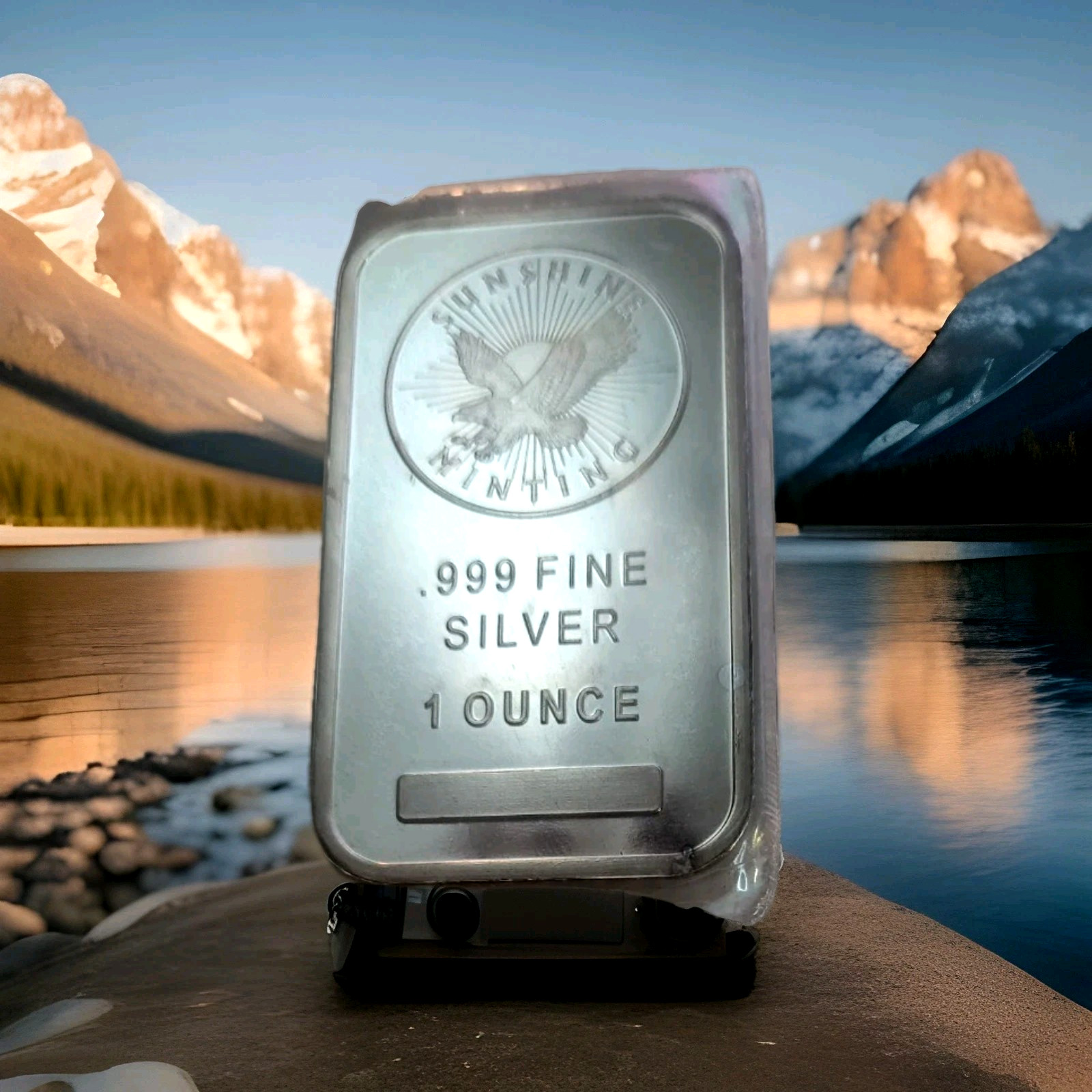 1oz 0.999 Sunshine Minting Silver Bullion Bar ~ Get One Today!