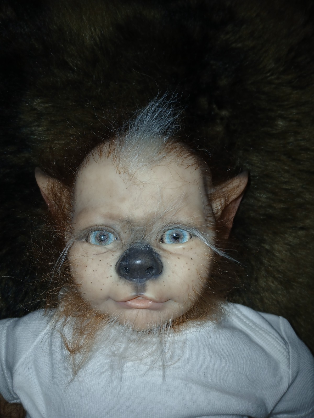 werepup reborn babydoll with birth cert/COA/DM-H Studio, LLC painted & rooted