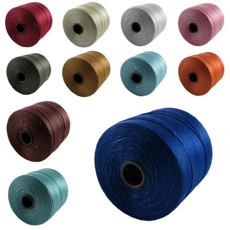 S-Lon Superlon TEX 70 MICRO Cord Twist Nylon Beading Crafting Cord (Thin cord)