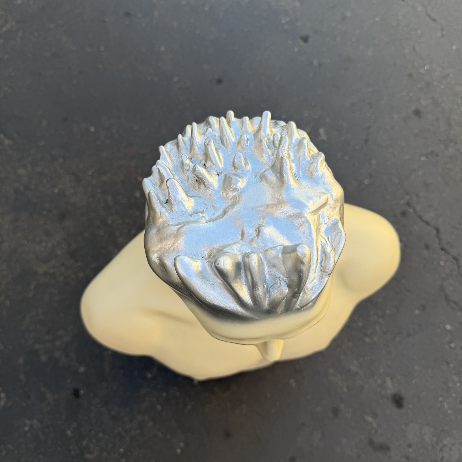 Lady Lulu Vintage Mannequin Torso Head Male Man Muscle Silver Spike Hair