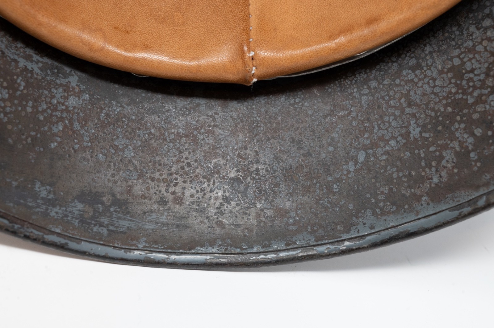 WWII German M35 Luftwaffe Helmet With Reproduction Liner and Chinstrap