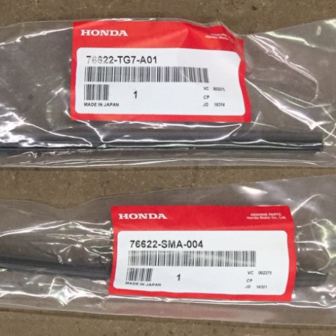 Genuine OEM Honda Ridgeline Wiper Rubber Insert Pair 2017 - 2026 Inserts Set