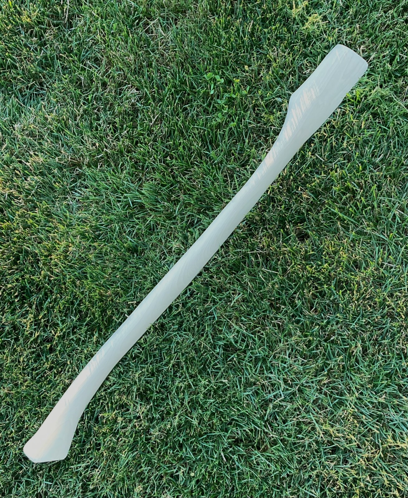 HICKORY 32" Single Bit Bent AXE HANDLE ~ UNFINISHED ~ Amish Made