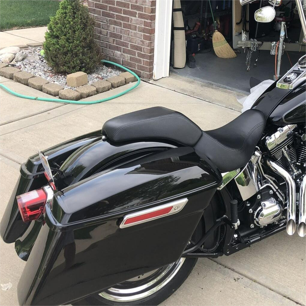 For Harley Softail Heritage Hard Saddlebags Saddle Bags & Conversion Brackets