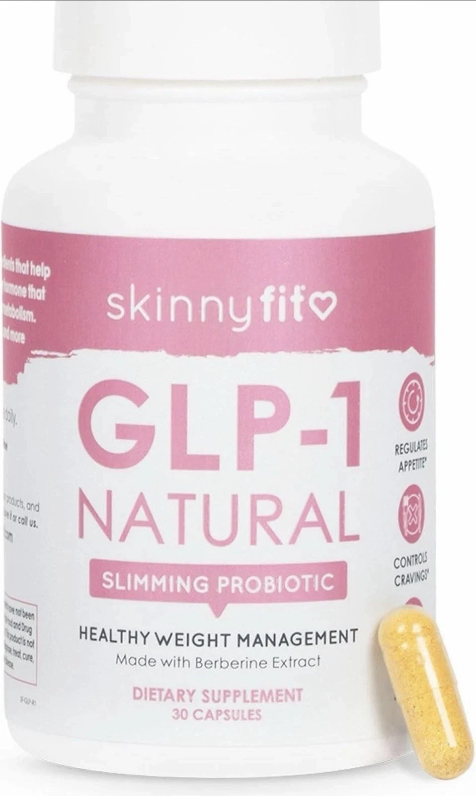 SkinnyFit Natural Slimming Probiotic 30 Capsules – 1 Bottle Sealed Ex: 06/2027