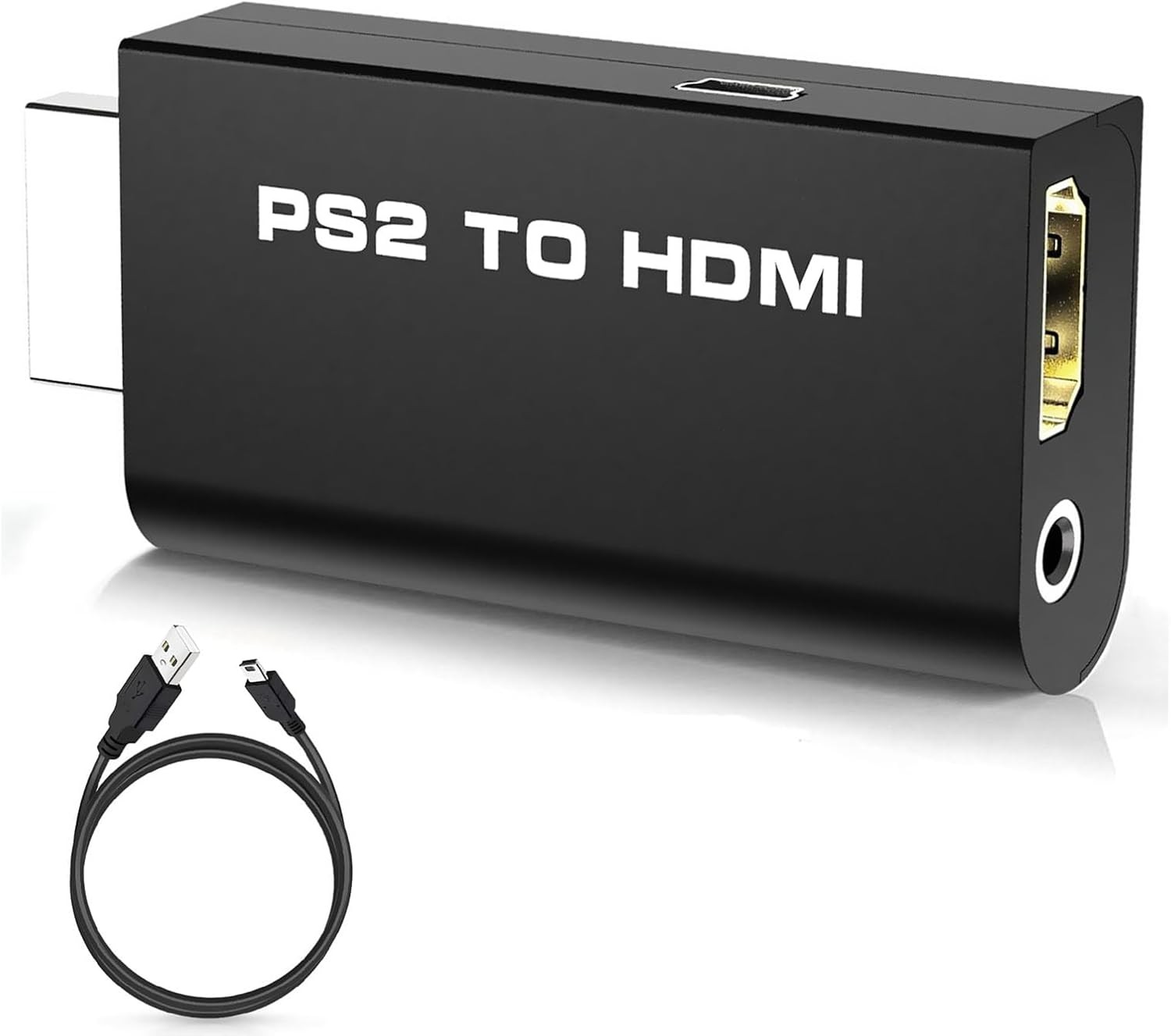 PS2 to HDMI Video Converter Adapter with 3.5mm Audio Output for HDTV Monitor US