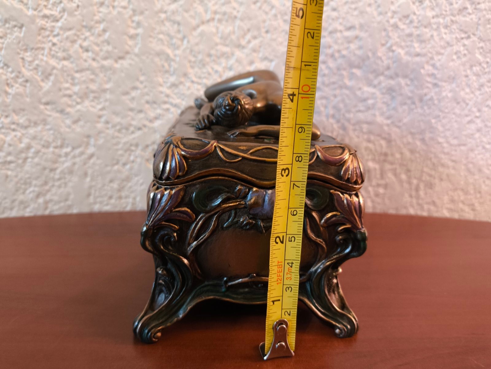 Beautiful & Rare Summit Collection Jewelry/Trinket Box Nude Woman Figurine