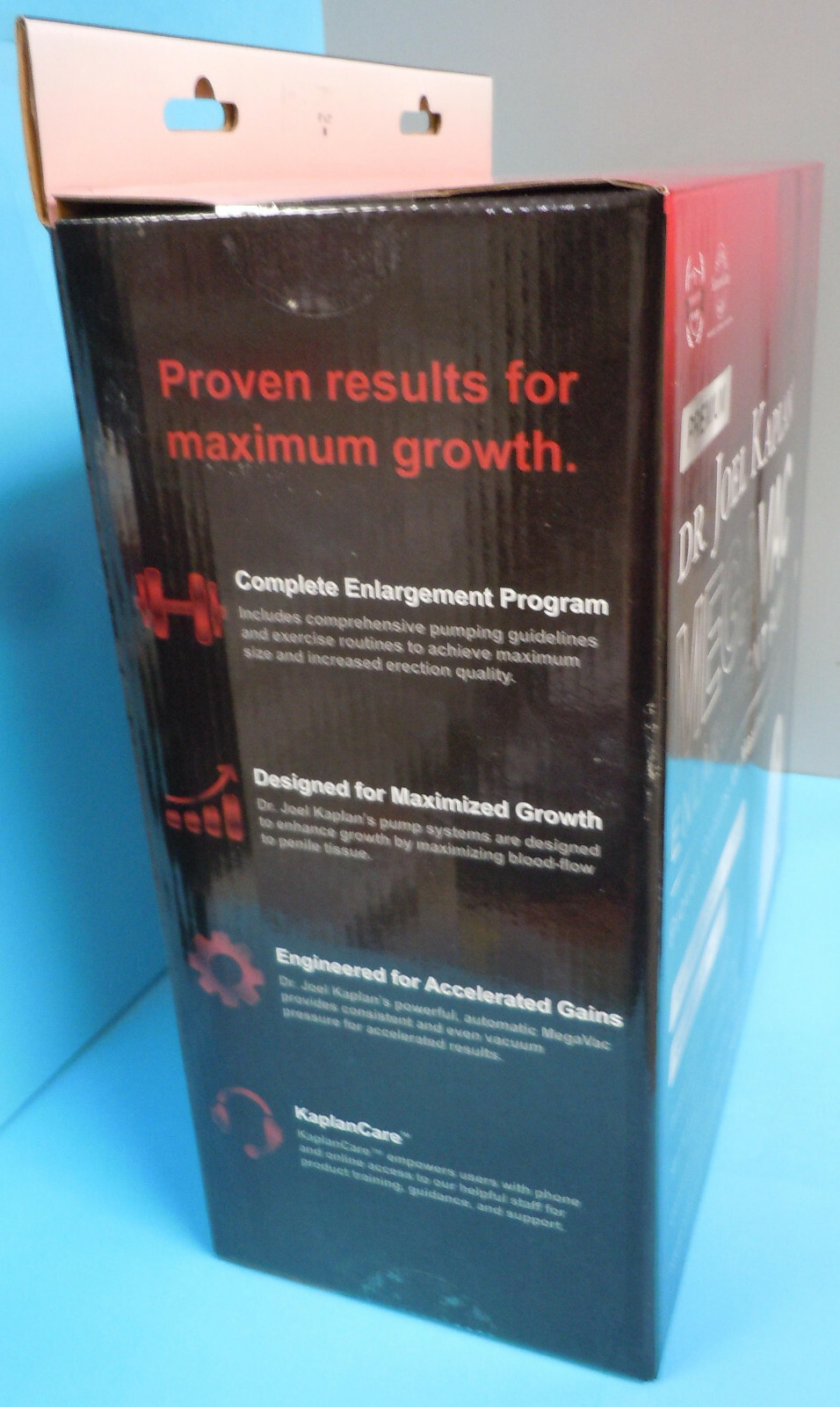 ~ Megavac Electric Penis Enlargement Pump ~ Dr Joel Kaplan ~ Medium Size 9"x2" ~