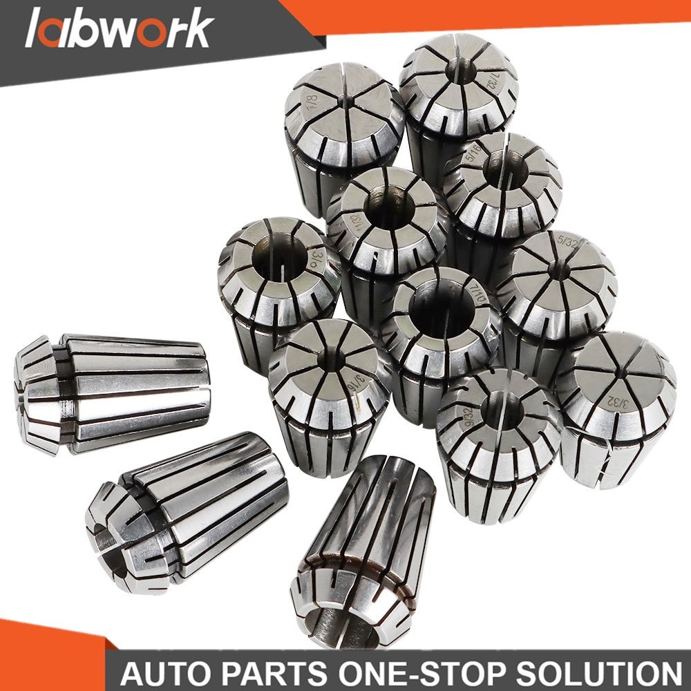 Labwork 14 Pack ER20 Spring Collet Set Fit For CNC Milling Lathe Tool Engraving