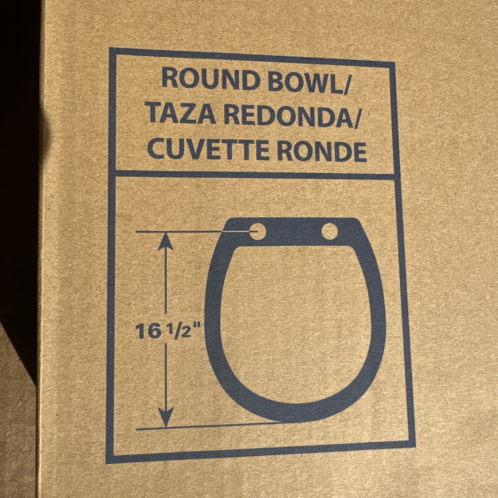 Jones Stephens C2B1R17CH Solid Oak round toilet seat w/ Crome Hardware (Sealed)