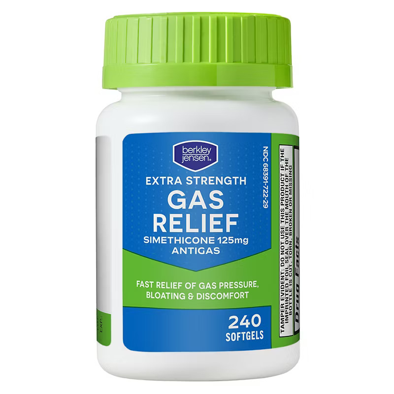 Extra Strength Gas Relief Simethicone 125mg 240ct Anti Gas Compare Gas X EXP1/27