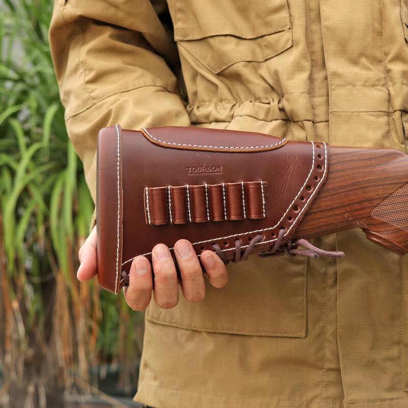 Tourbon Shooting Recoil Pad Rifle Cheek Rest Riser Gun Ammo Hold Buttstock Cover