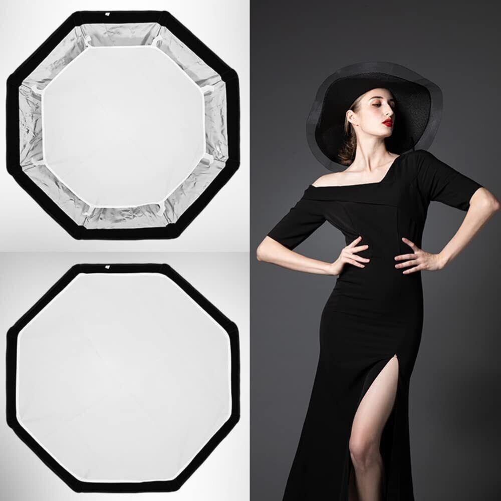 US TRIOPO K2-65 65cm/25.6'' Foldable Octagon Bowens Softbox Fr Godox SL60W SK400