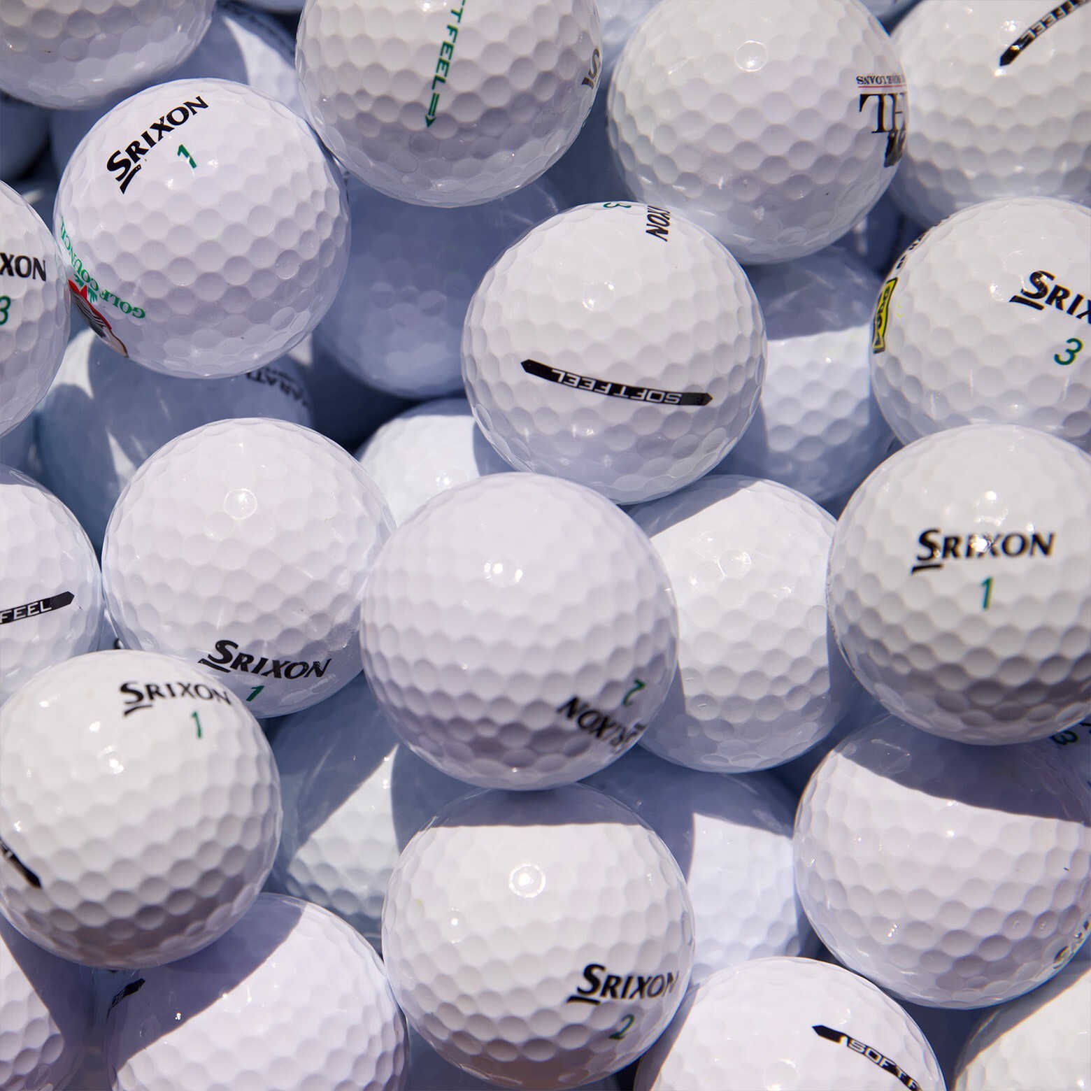 48 Srixon Soft Feel Used Golf Balls Near Mint 5A/4A Quality FREE SHIPPING!