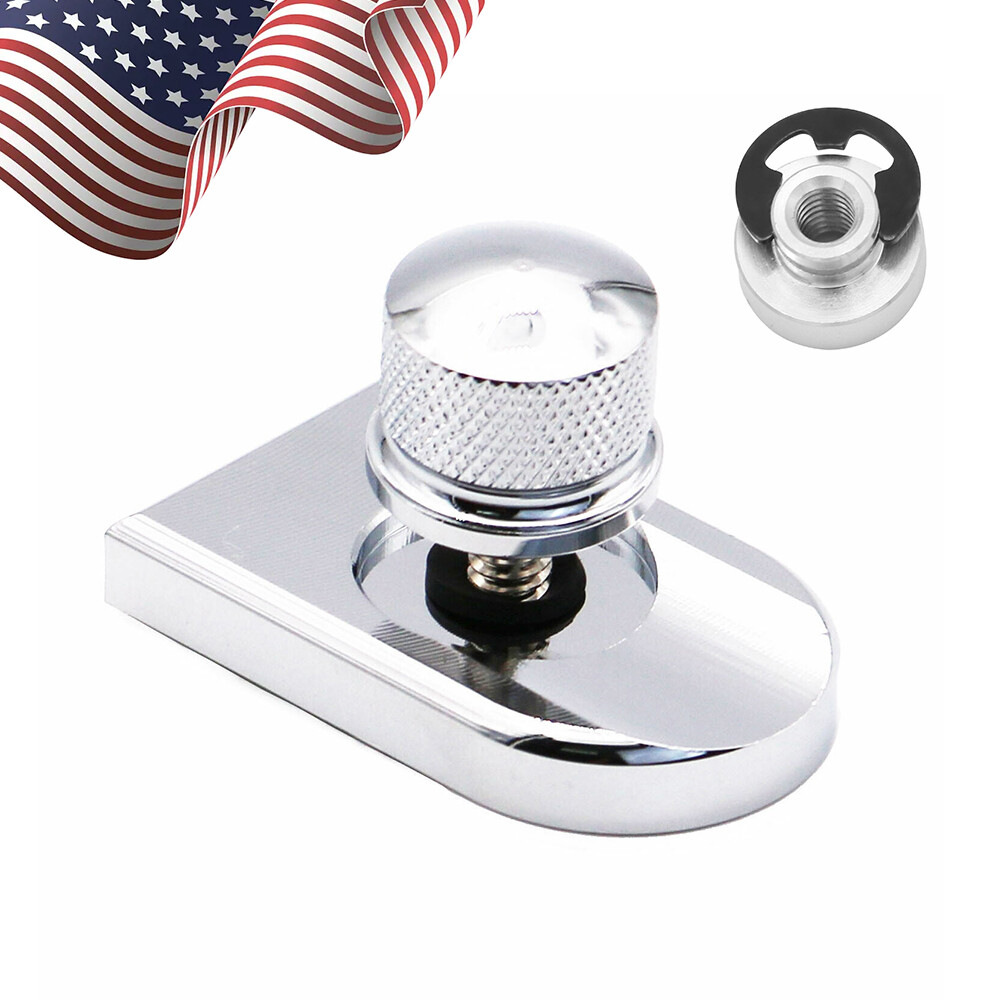 Rear Seat Screw Bolt Mount Knob Cover With Fender Mount Nut Kit For Harley