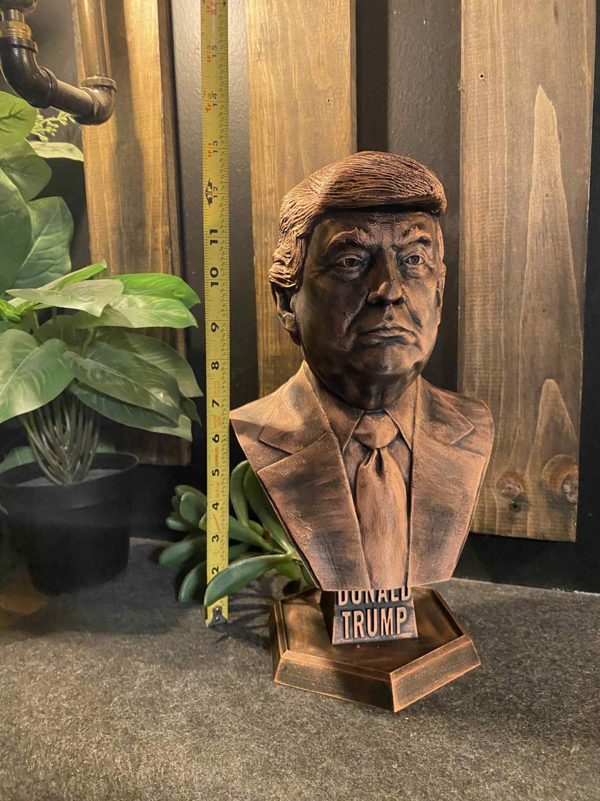 Donald Trump Copper Statue 13 INCHES TALL