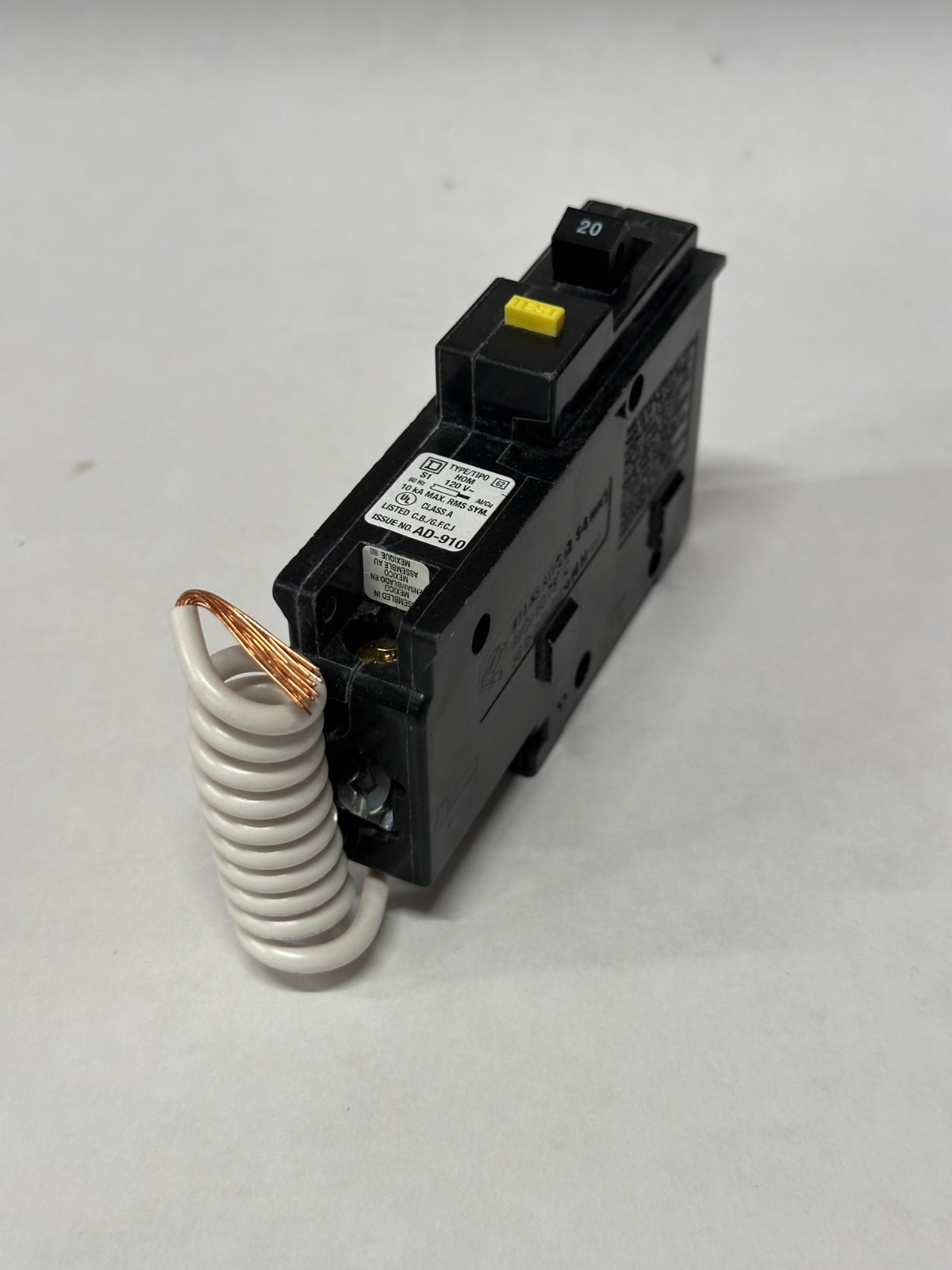 HOM120GFI Homeline, 20A, 1 pole, ground fault breakers (BOX of 10)