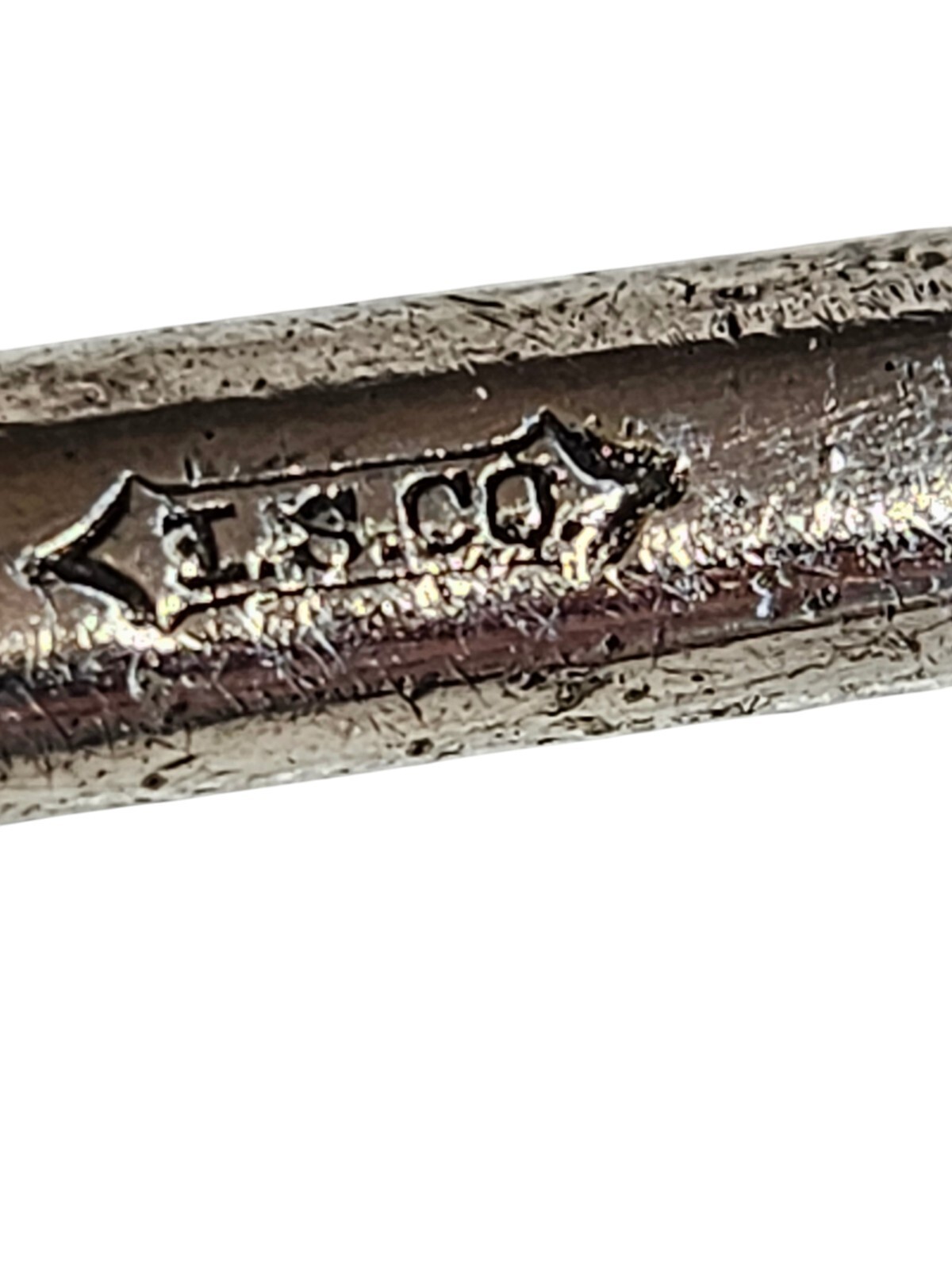 Vtg. Silverplate Mixing Spoon, Spiral Pattern Bar Cocktail Shaker Spoon Isco