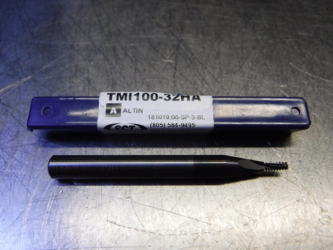 SCT 6-32 TPI UN 3FL Helical Carbide Thread Mill 1/4" Shank TMI100-32HA (LOC2962A