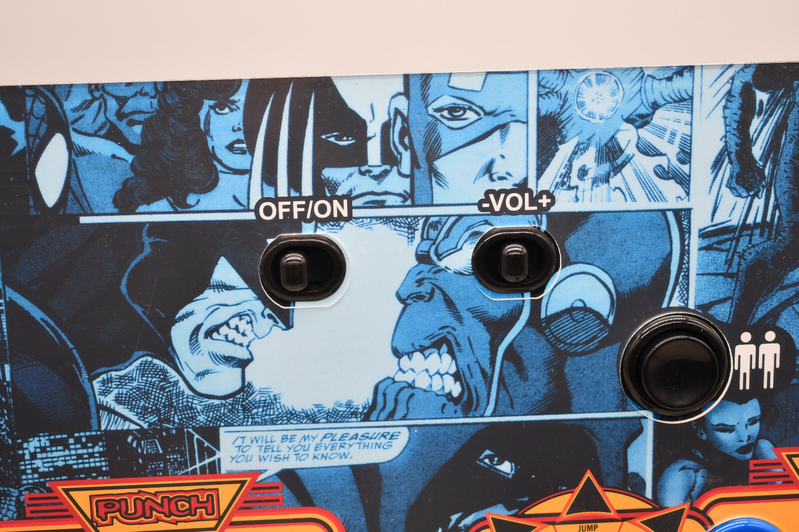 ARCADE1UP MARVEL SUPER HEROES CONTROL PANEL JOYSTICK W/ Protector!