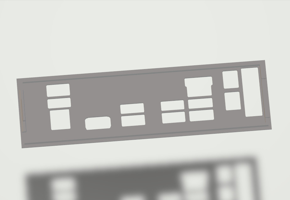 Asrock B660M-C I/O Shield, 3D Printed, IO Backplate