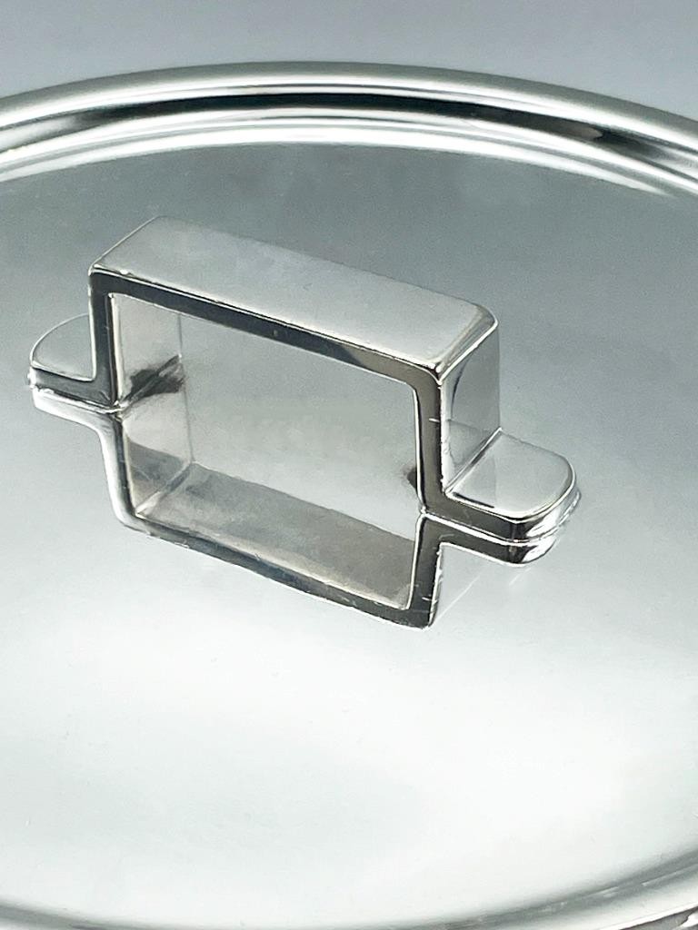 ASPREY LONDON RARE PAIR SAUCEPANS EDWARDIAN SILVER PLATED